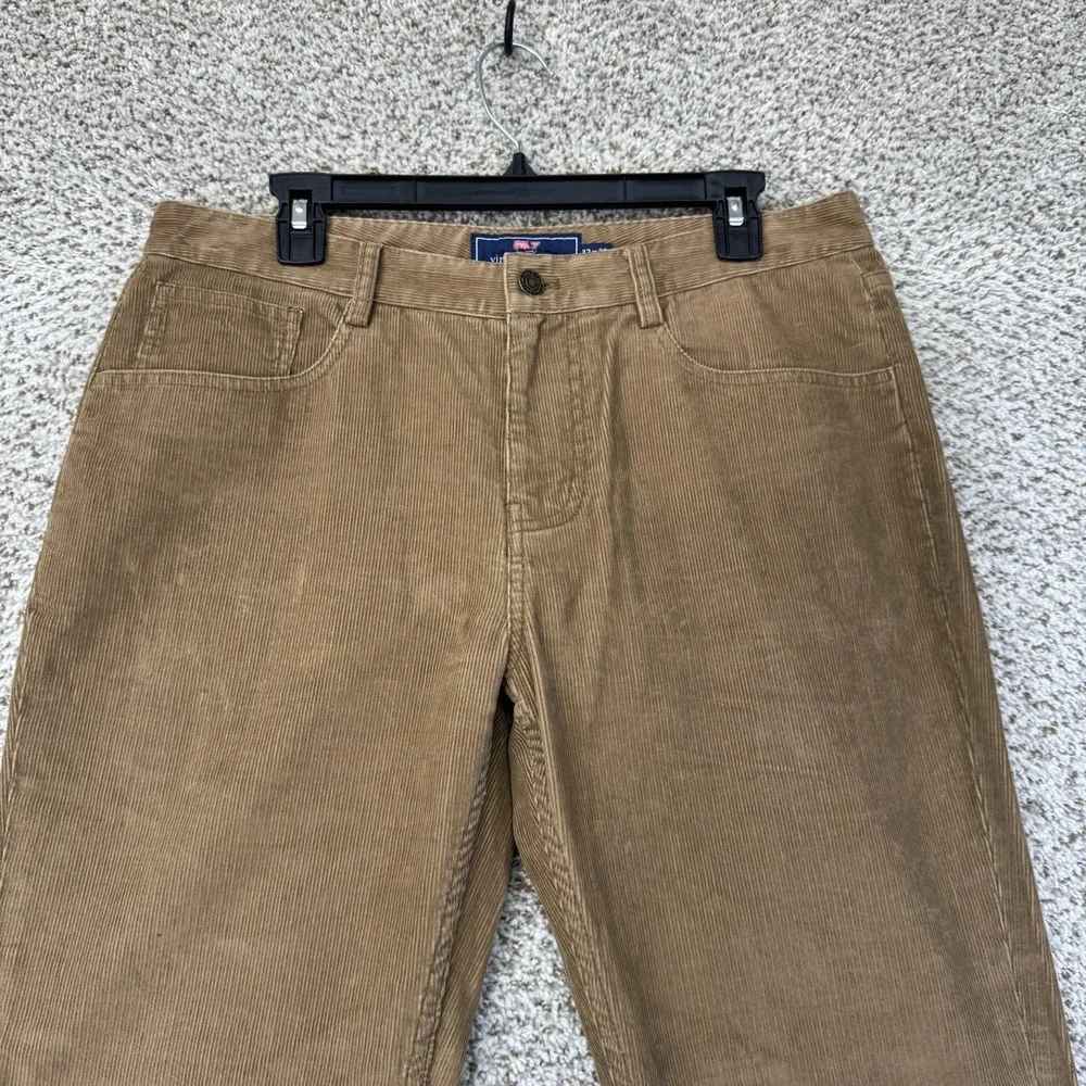 Vineyard Vines Corduroy Pants Men's 32x30 Brown The‎ 5 Pocket Pant Preppy Cotton